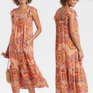 NWT Knox Rose Floral Bohemian Maxi Dress